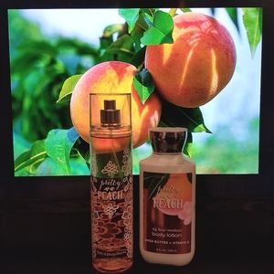 Bath & Body Works Pretty as a Peach body spray AND lotion duo